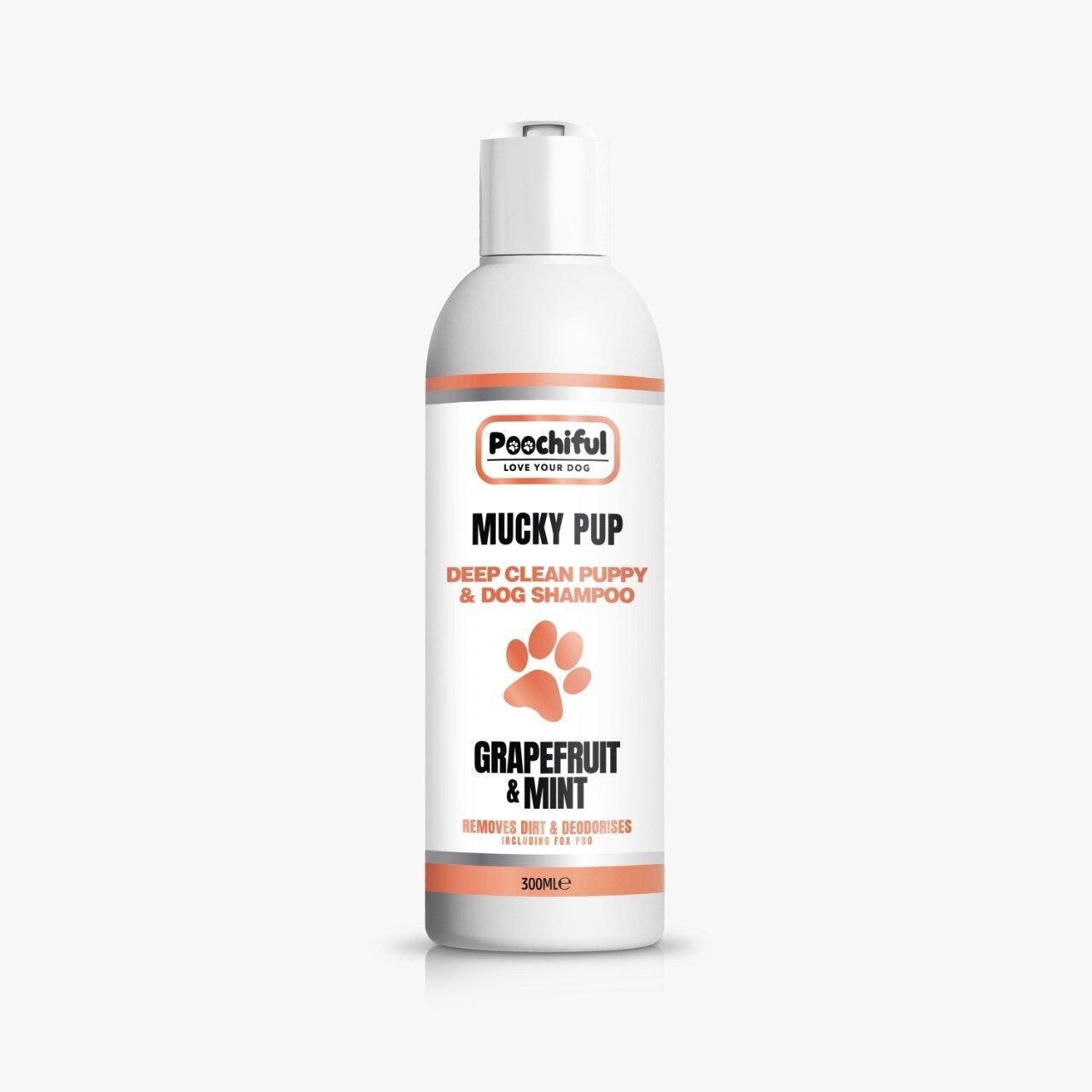 Poochiful Mucky Pup - Tiefenreines Fox Poo Hundeshampoo 300ml
