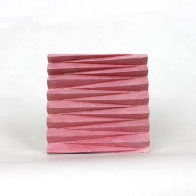 pink straight soap dish