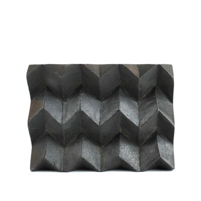 Black zig zag soap dish