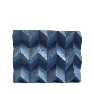 porte-savon zig zag bleu