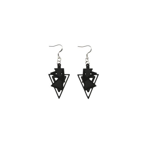 Kheops boucles d'oreilles noir