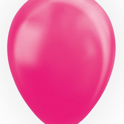 10 palloncini 12" rosa caldo perla