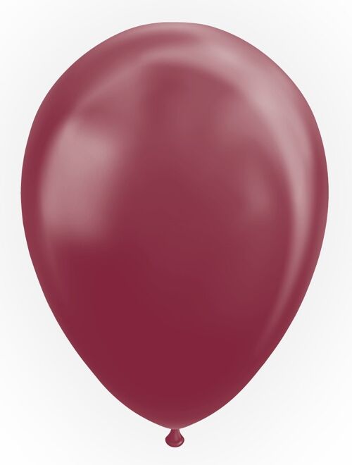 10 Balloons 12" metallic burgundy