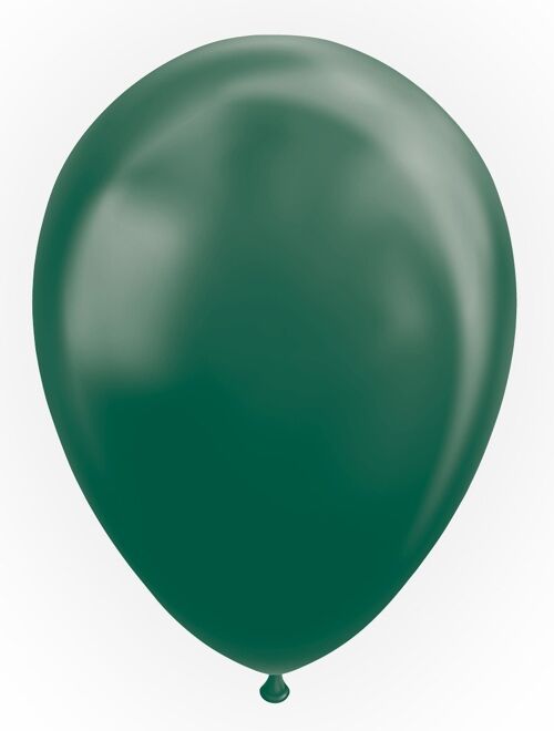 10 Balloons 12" metallic green