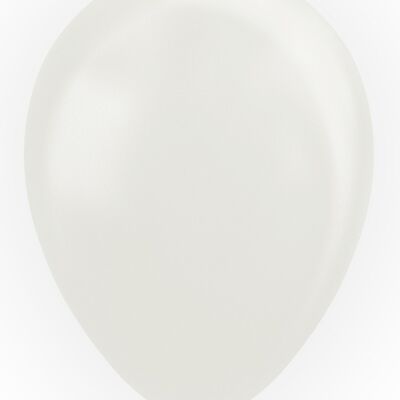 10 Balloons 12" pearl white