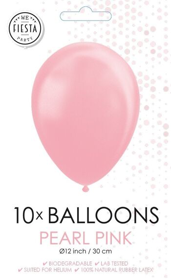 10 Ballons 12" rose perle 2