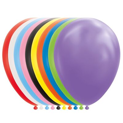 10 Ballons 12" gemischte Farben