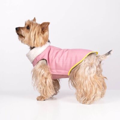 Manteau imperméable pour chien Groc Groc Taiga Softshell Rose-XL4