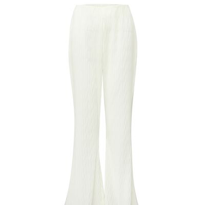 Pantalon évasé blanc Lile