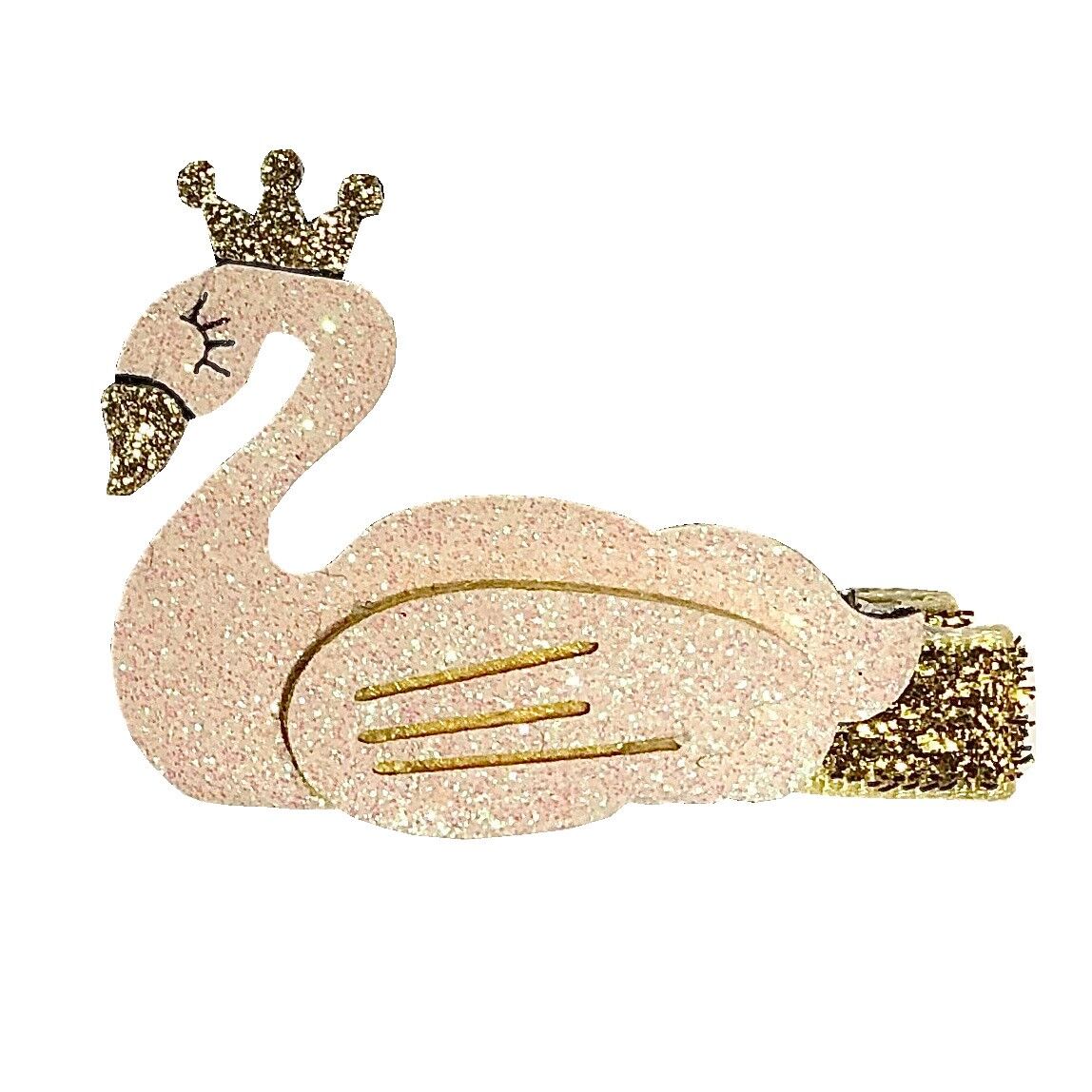 Weißer Schwanenclip