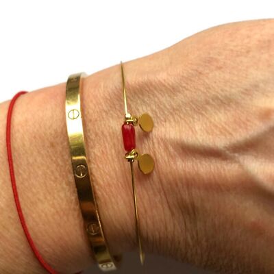 Bangle armbandje koraal