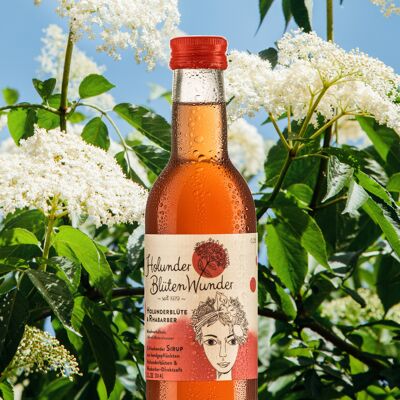 ELDERFLOWER & RHABARBER Syrup 250ml