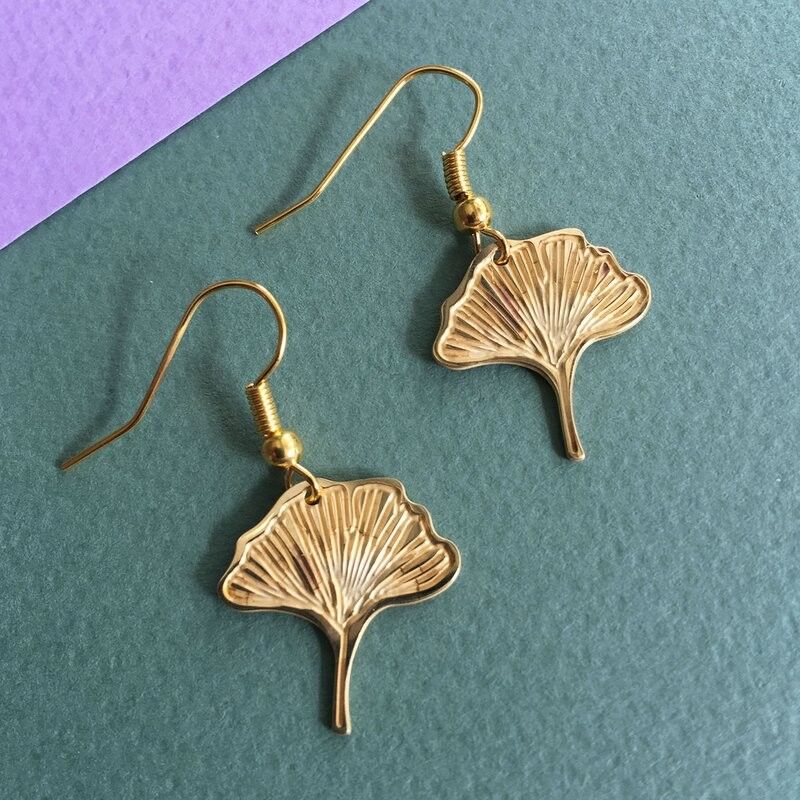 Ginko Biloba-Ohrringe