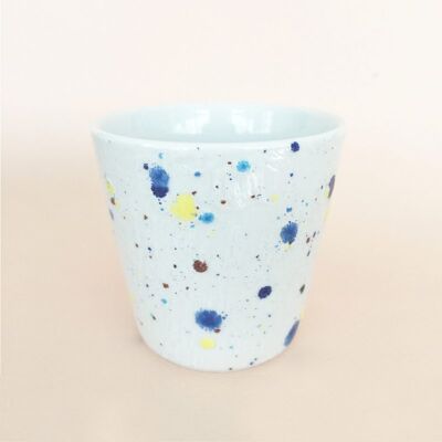 Taza de café confeti