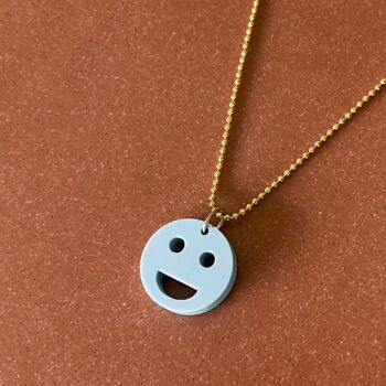 Plastique recyclé Smiley bleu