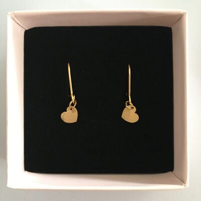 Hart golden earrings