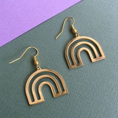 Boucles d'oreilles arc-en-ciel