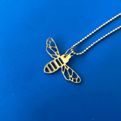 Bee golden necklace