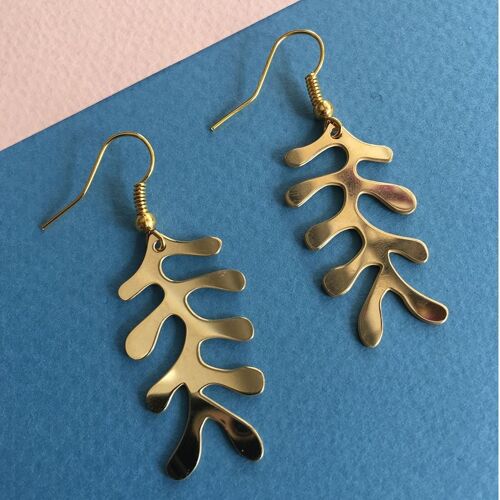 Seaweed earrings