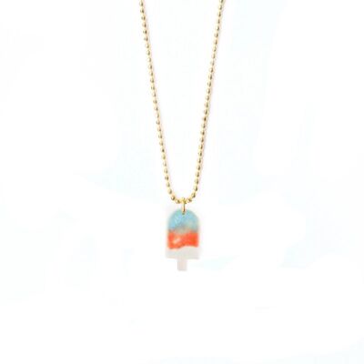 Sugary Syrup popsicle Small Porcelain necklace