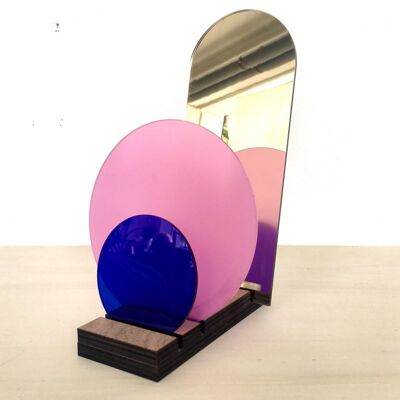 Eclipse Candleholder – pink&gold