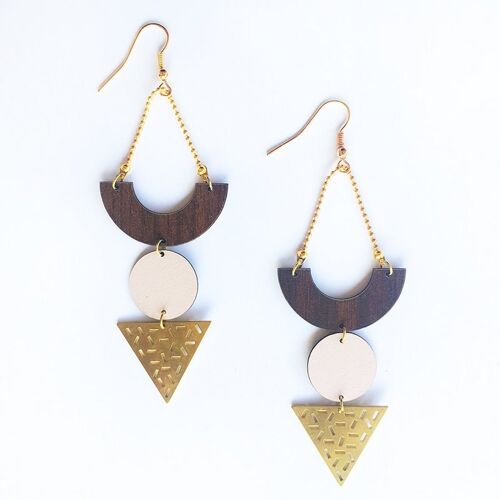 Memphis formica earring #3