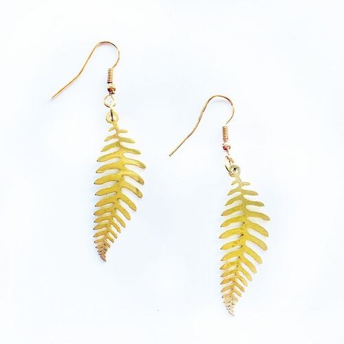 Fern golden earrings L