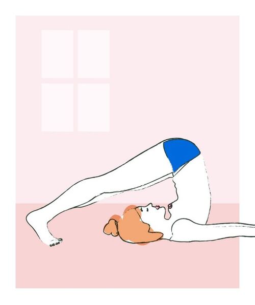 Naked Yoga - Plow pose