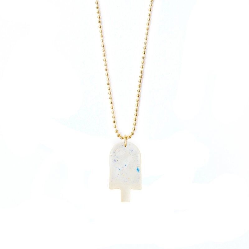 Collier en porcelaine Popsicle Discodip