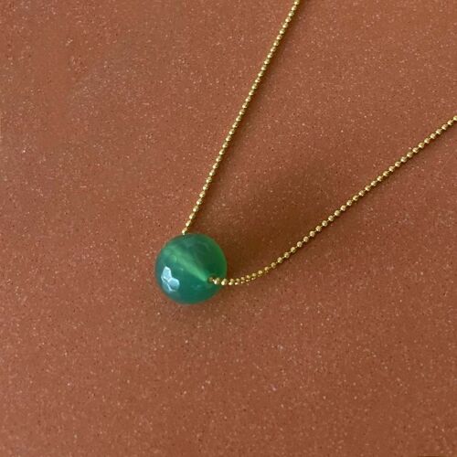 Gemstone necklace agate
