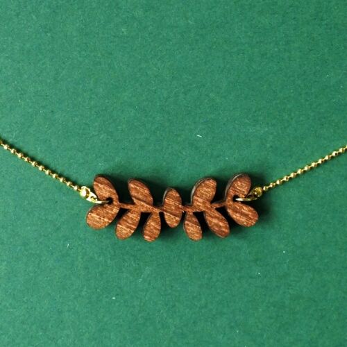 Wooden necklace Branch