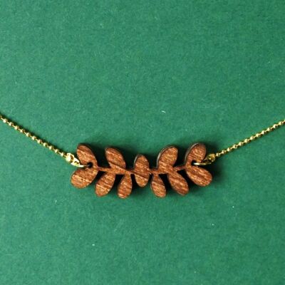 Wooden necklace Branch