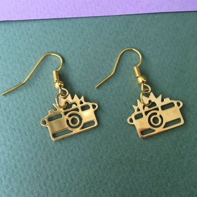 Camera earrings