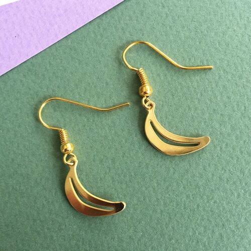 Banana earrings