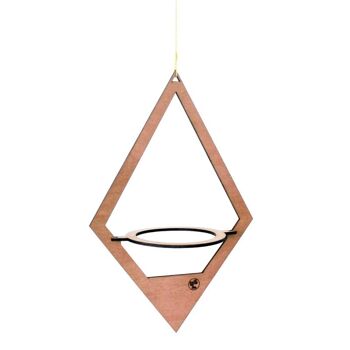 Porte-plantes en bois Diamond Large-50cm