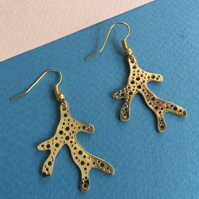Coral earrings
