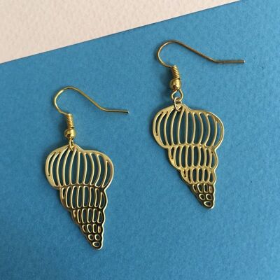 Hornshell earrings