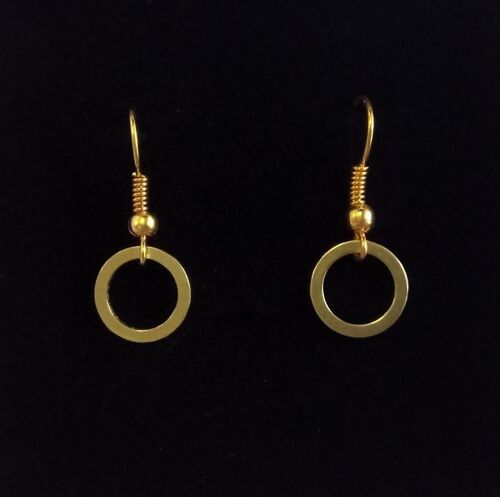 Circle golden earrings
