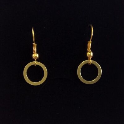Circle golden earrings