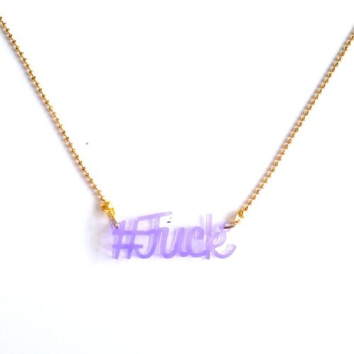 #Fuck Recycled plastic Necklace