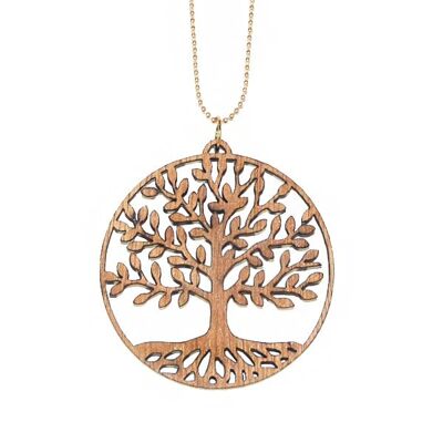 Wooden necklace Tree of life