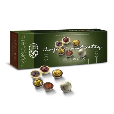 Chocolats basques en forme de boule : EUSKAL PILOTAK 120gr