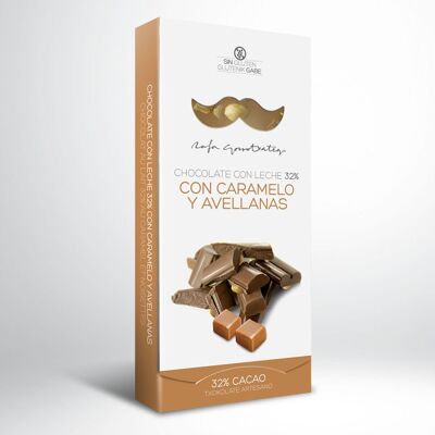 Milk chocolate 32% with caramel and salt Añana