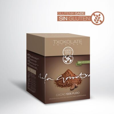 100% pure cocoa, authentic chocolate flavor