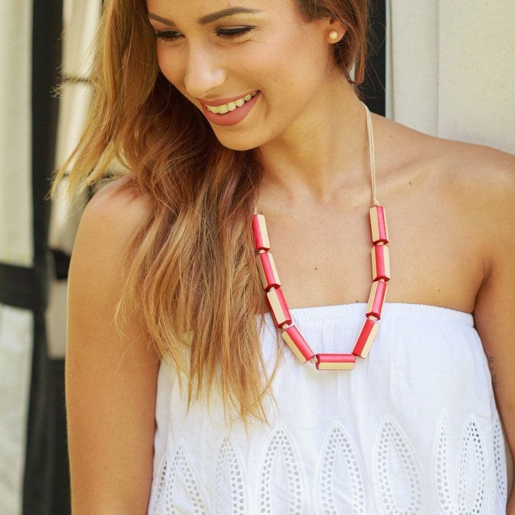 Freya Necklace- Red