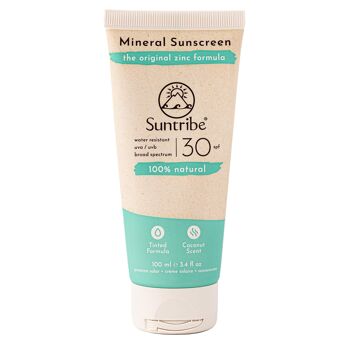 Crème Solaire Minérale Naturelle FPS 30 Suntribe 1