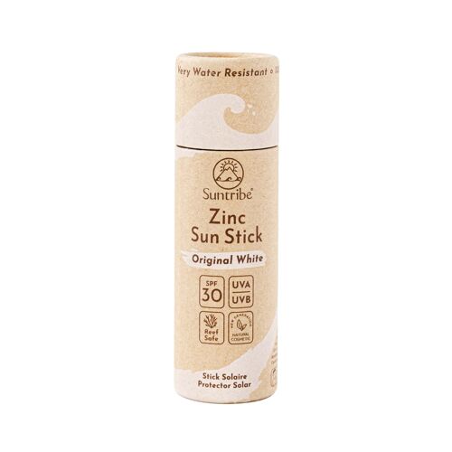 Suntribe Natural Mineral Zinc Sun Stick SPF 30 Original White