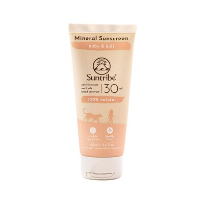 Suntribe Natural Mineral Baby & Kids Sunscreen SPF 30