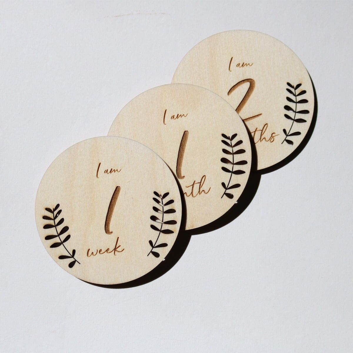 Targhe del traguardo del bambino - Foglia originale - Sì