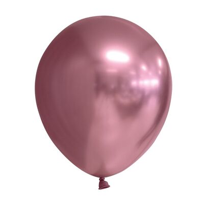 10 Spiegelballons 12" rosa